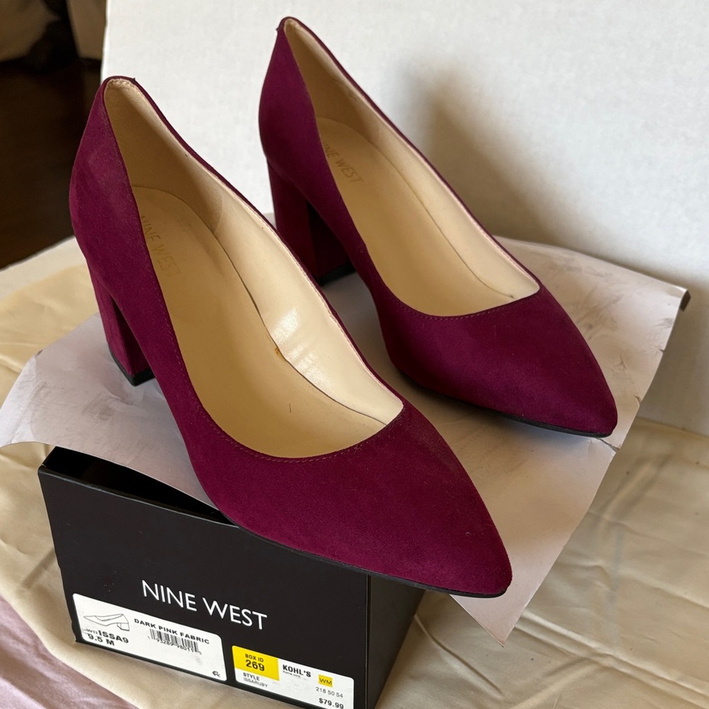Nine West ISSA Ruby Block Heels